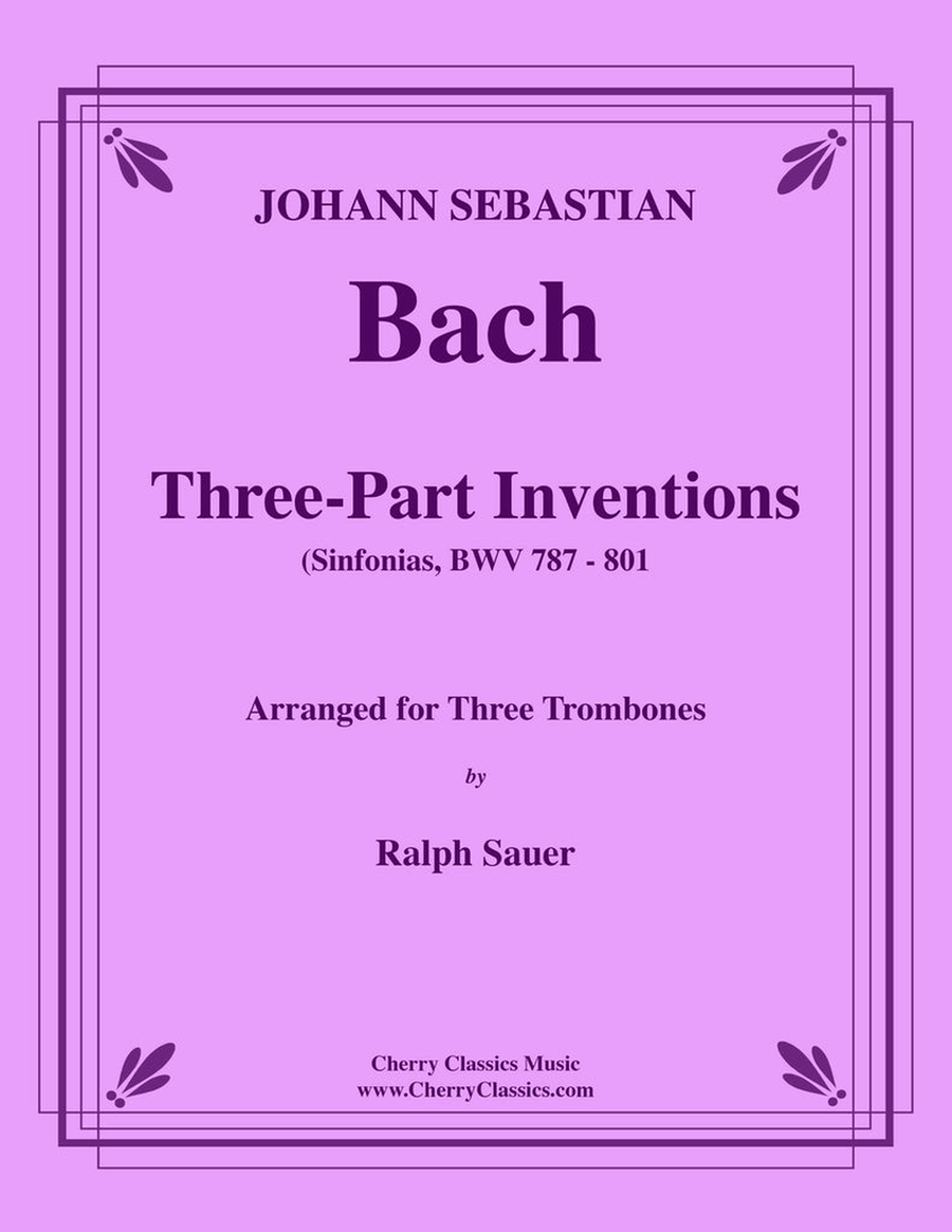 Three-Part Inventions for Trombone Trio Trombone Trio scores gallery preview page 1