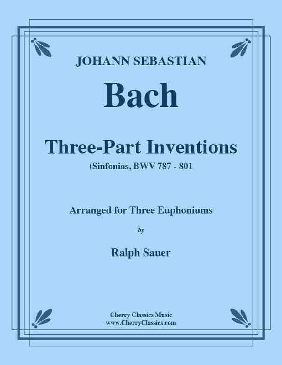 Three-Part Inventions for Euphonium Trio Brass Trio scores gallery preview page 1