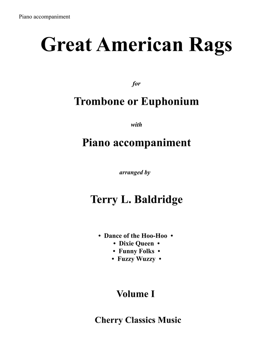 Great American Rags for Trombone or Euphonium & Piano Volume 1 Euphonium scores gallery preview page 2