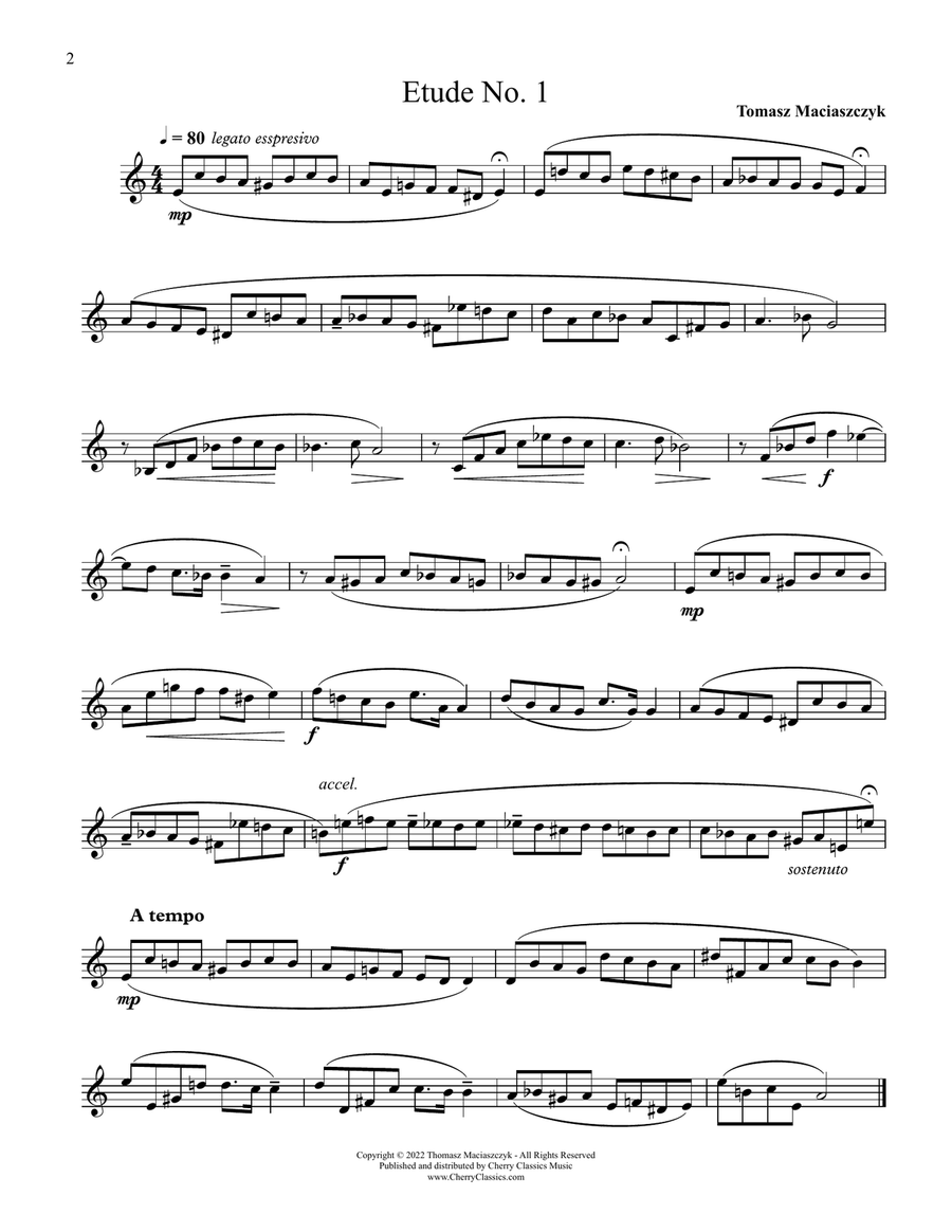 Collection of 21 Etudes for Trumpet in Classical Style C Trumpet scores gallery preview page 3