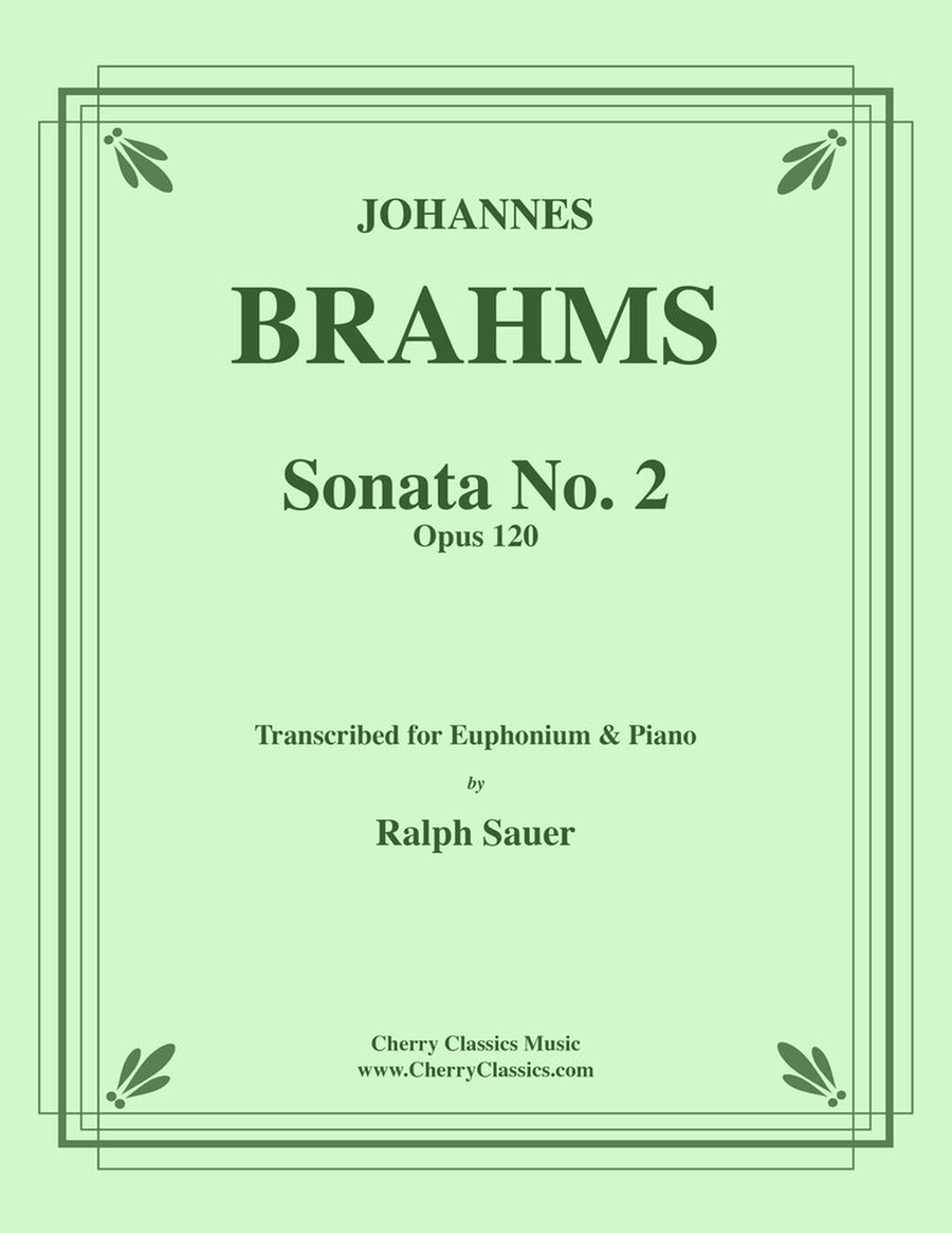 Sonata No. 2, Op. 120 for Euphonium and Piano Euphonium scores gallery preview page 1