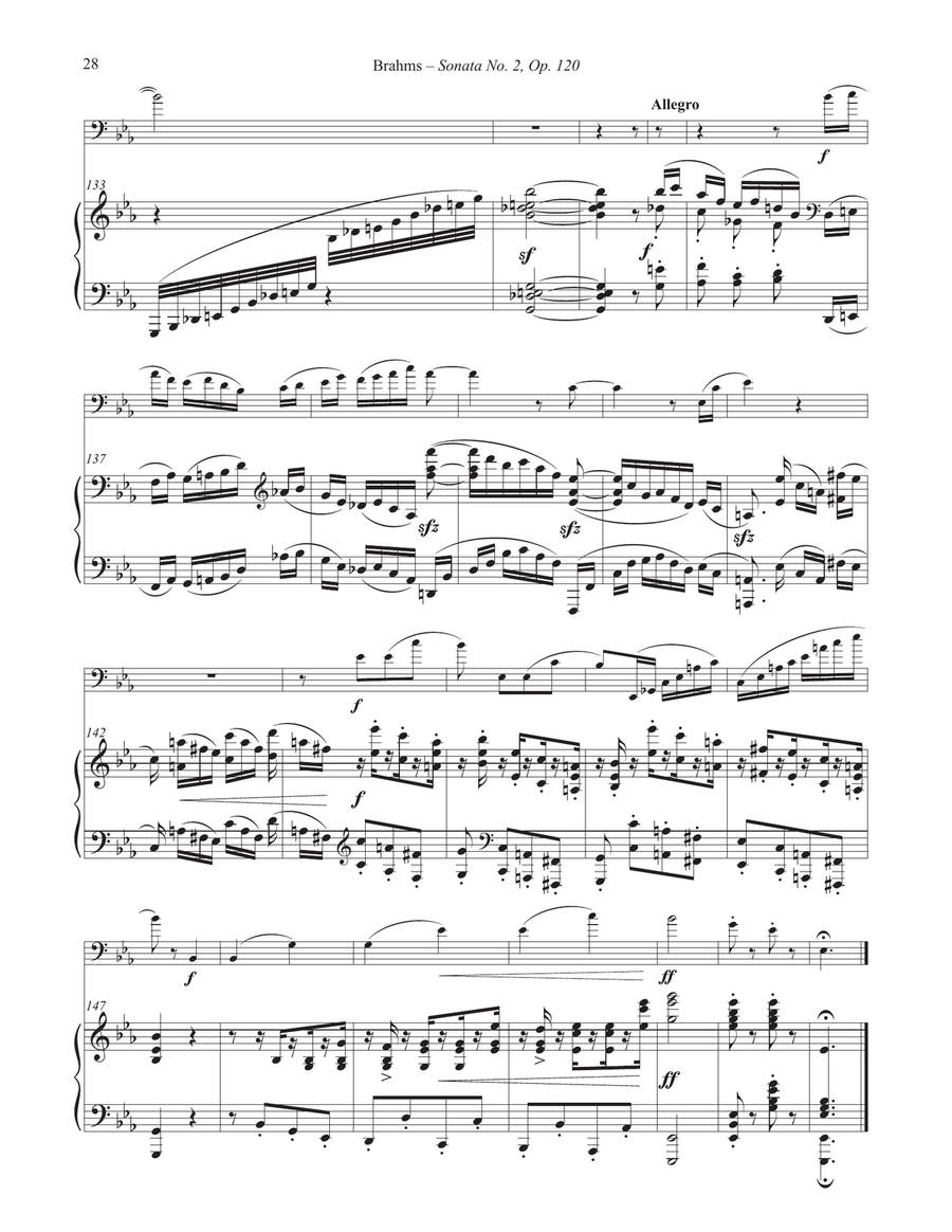 Sonata No. 2, Op. 120 for Euphonium and Piano Euphonium scores gallery preview page 4
