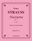 Nocturno, Op. 7 for Solo Horn and Wind Ensemble