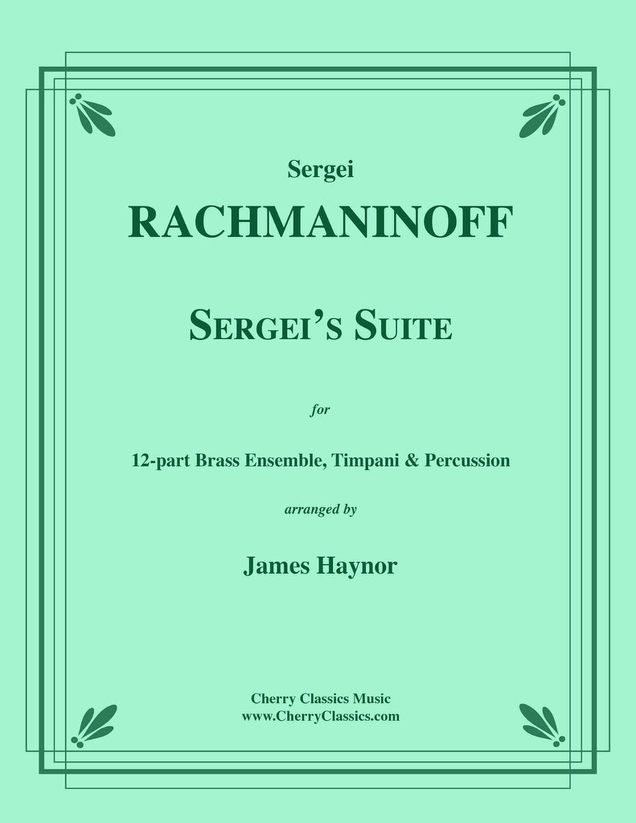 Sergei’s Suite for 12-part Brass Ensemble, Timpani & Percussion Percussion scores gallery preview page 1