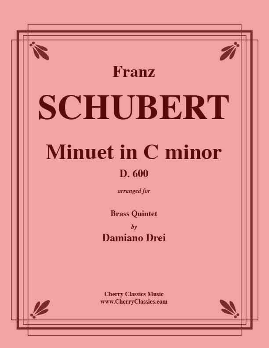 Minuet in C minor for Brass Quintet Brass Quintet scores gallery preview page 1