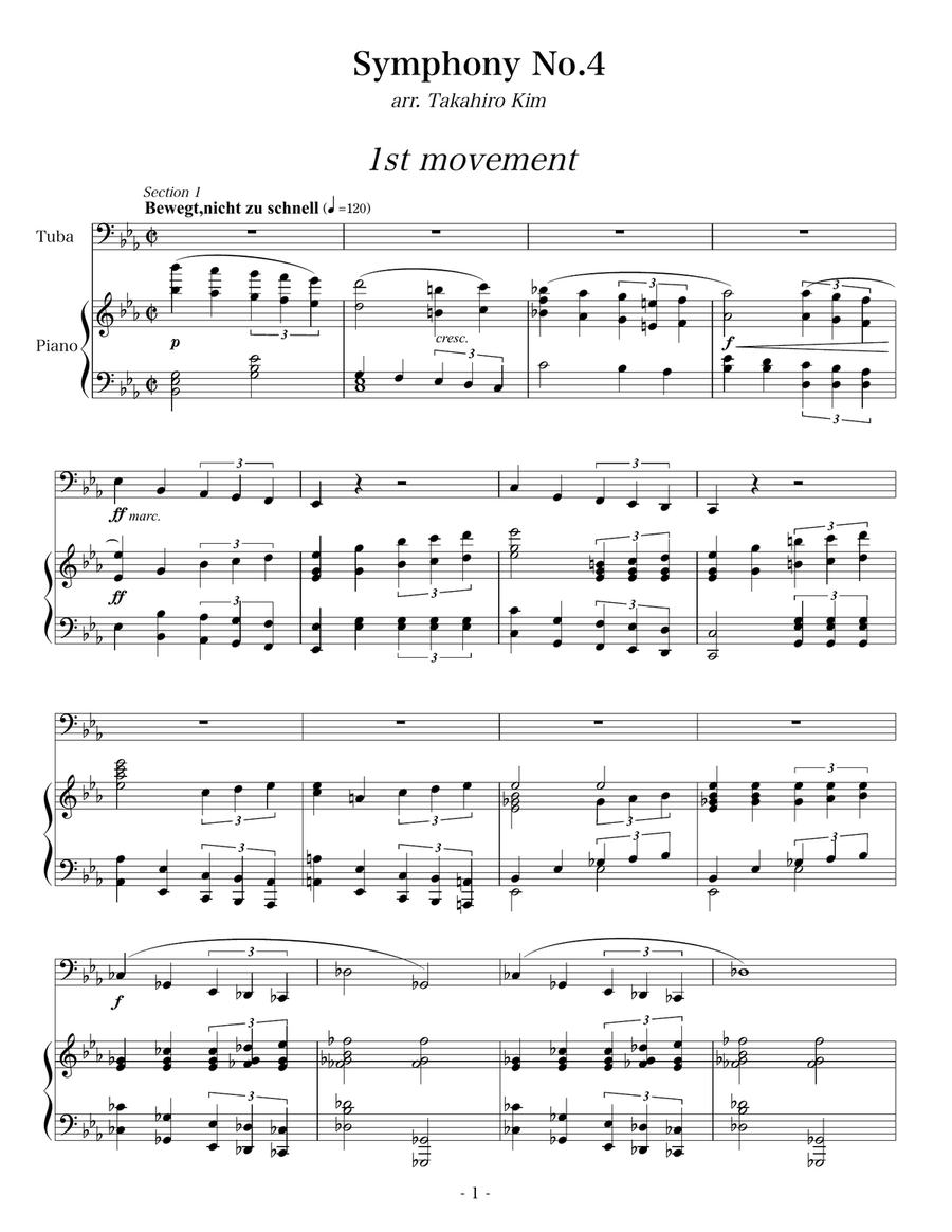 Orchestral Excerpts for Tuba with Piano accompaniment, Volume 2 Tuba scores gallery preview page 5