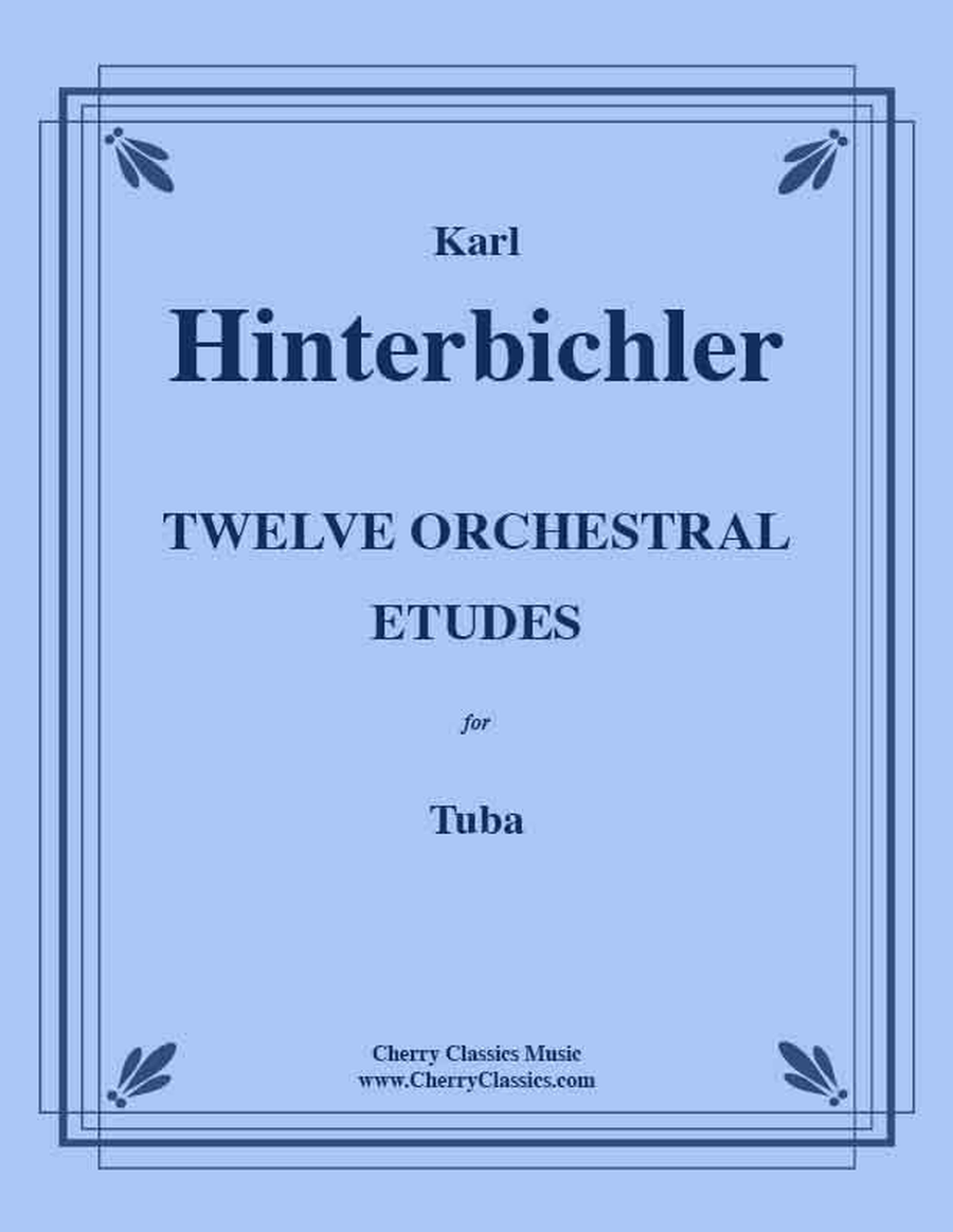 Twelve Orchestral Etudes for Tuba, Volume 1 Tuba scores gallery preview page 1