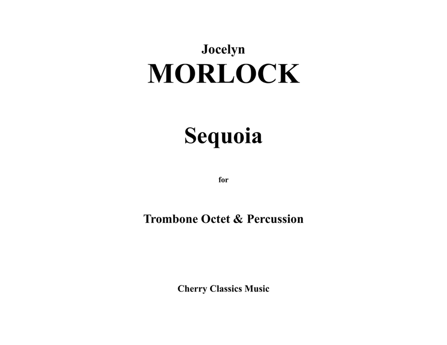 Sequoia for Trombone Octet and Percussion Chamber Music scores gallery preview page 2