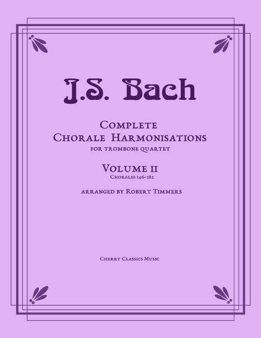 Bach Chorales for Trombone Quartet Volume 2 Trombone Quartet scores gallery preview page 1
