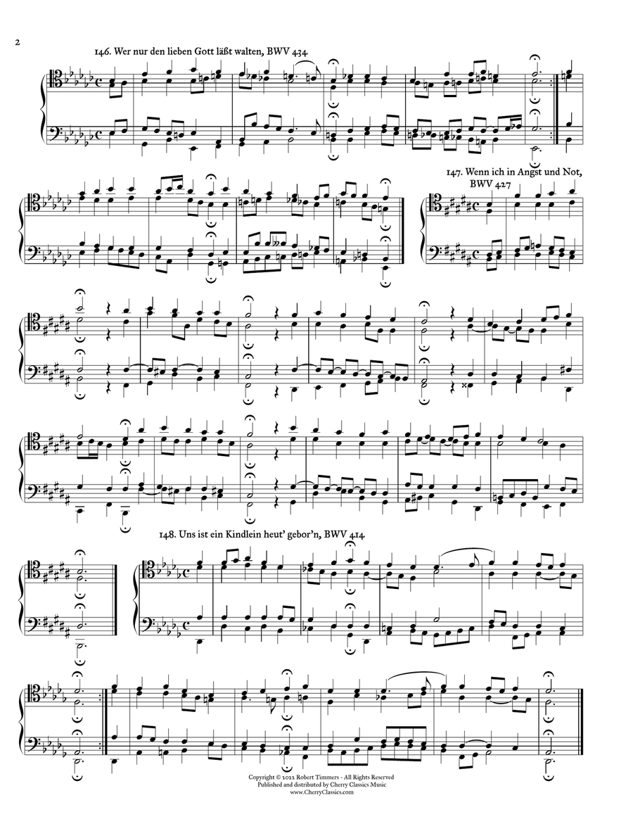 Bach Chorales for Trombone Quartet Volume 2 Trombone Quartet scores gallery preview page 5