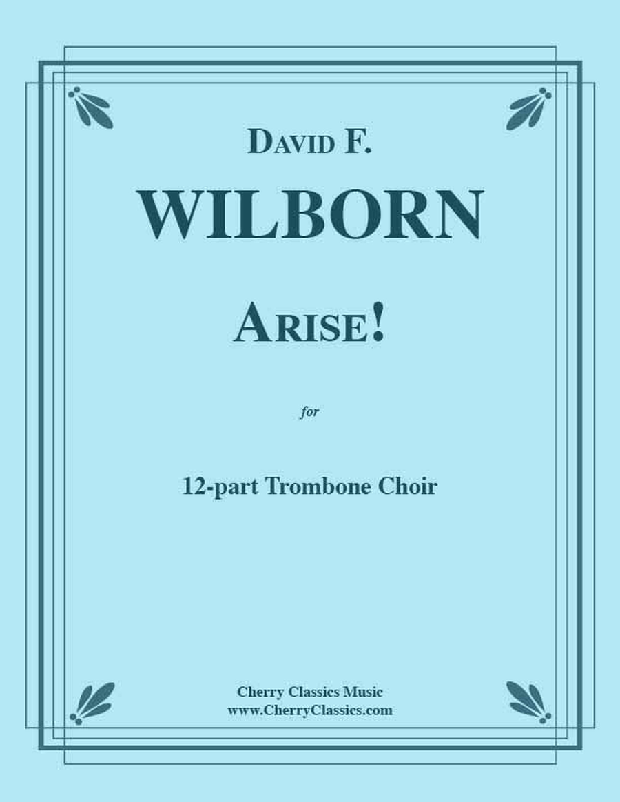 Arise! for 12-part Trombone Choir Trombone scores gallery preview page 1