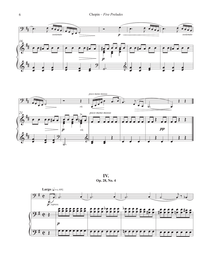 Five Preludes for Tuba or Bass Trombone and Piano Bass Trombone scores gallery preview page 5