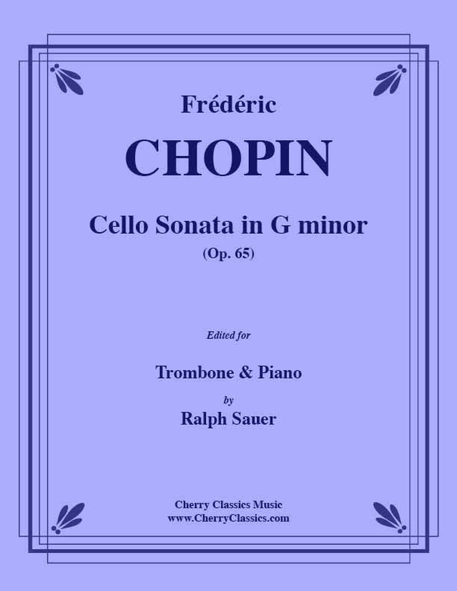Sonata in G minor for Trombone and Piano Piano Accompaniment scores gallery preview page 1