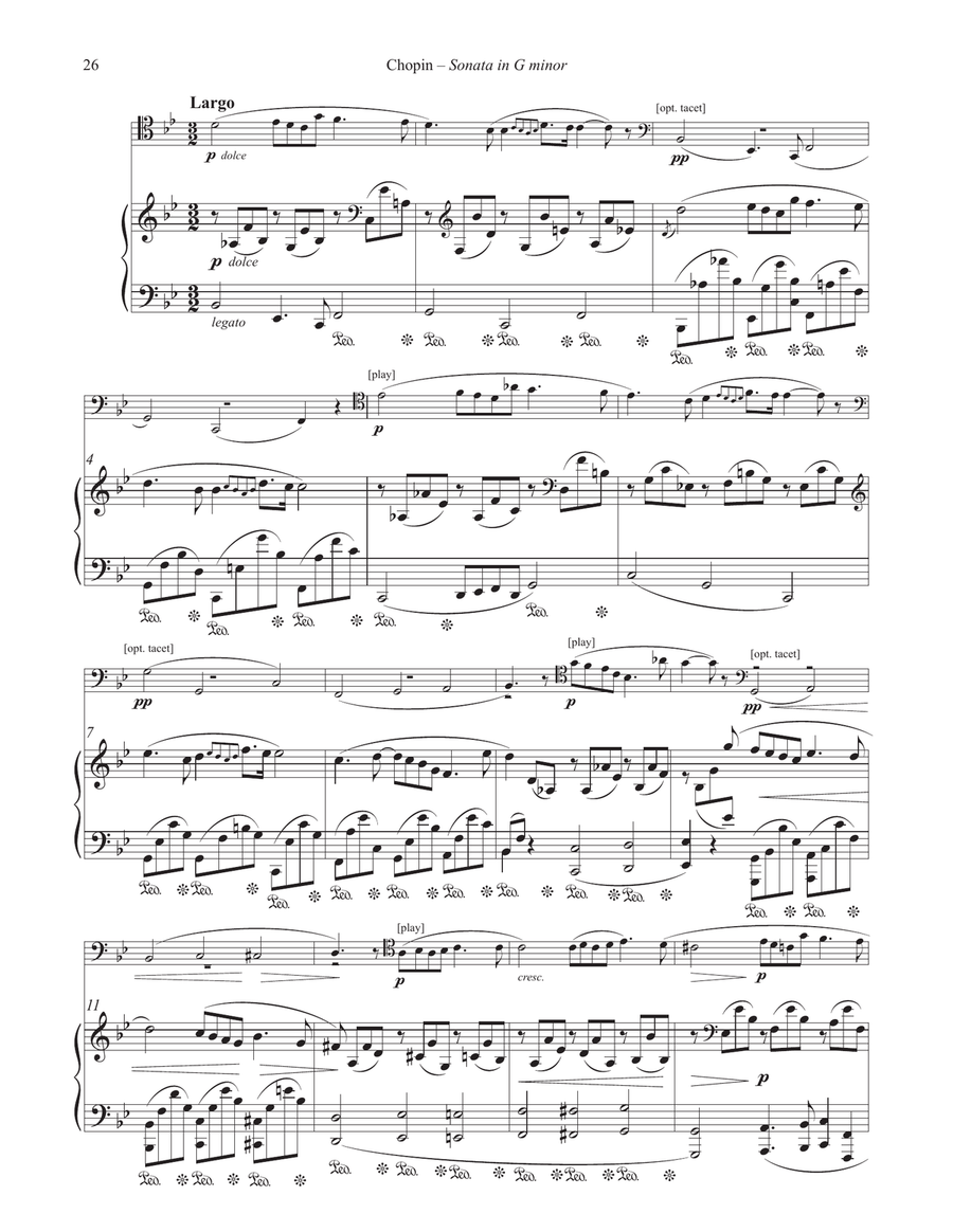 Sonata in G minor for Trombone and Piano Piano Accompaniment scores gallery preview page 5