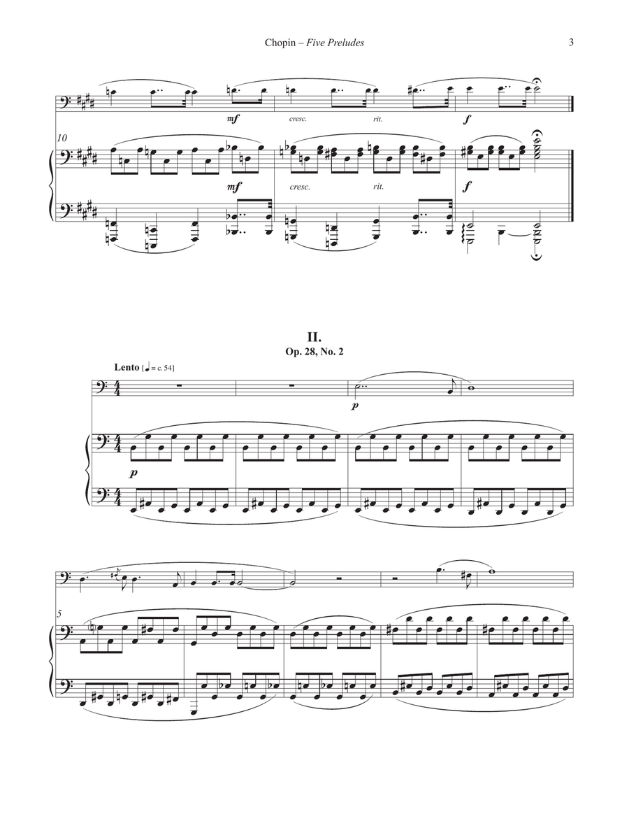 Five Preludes for Euphonium and Piano Euphonium scores gallery preview page 3