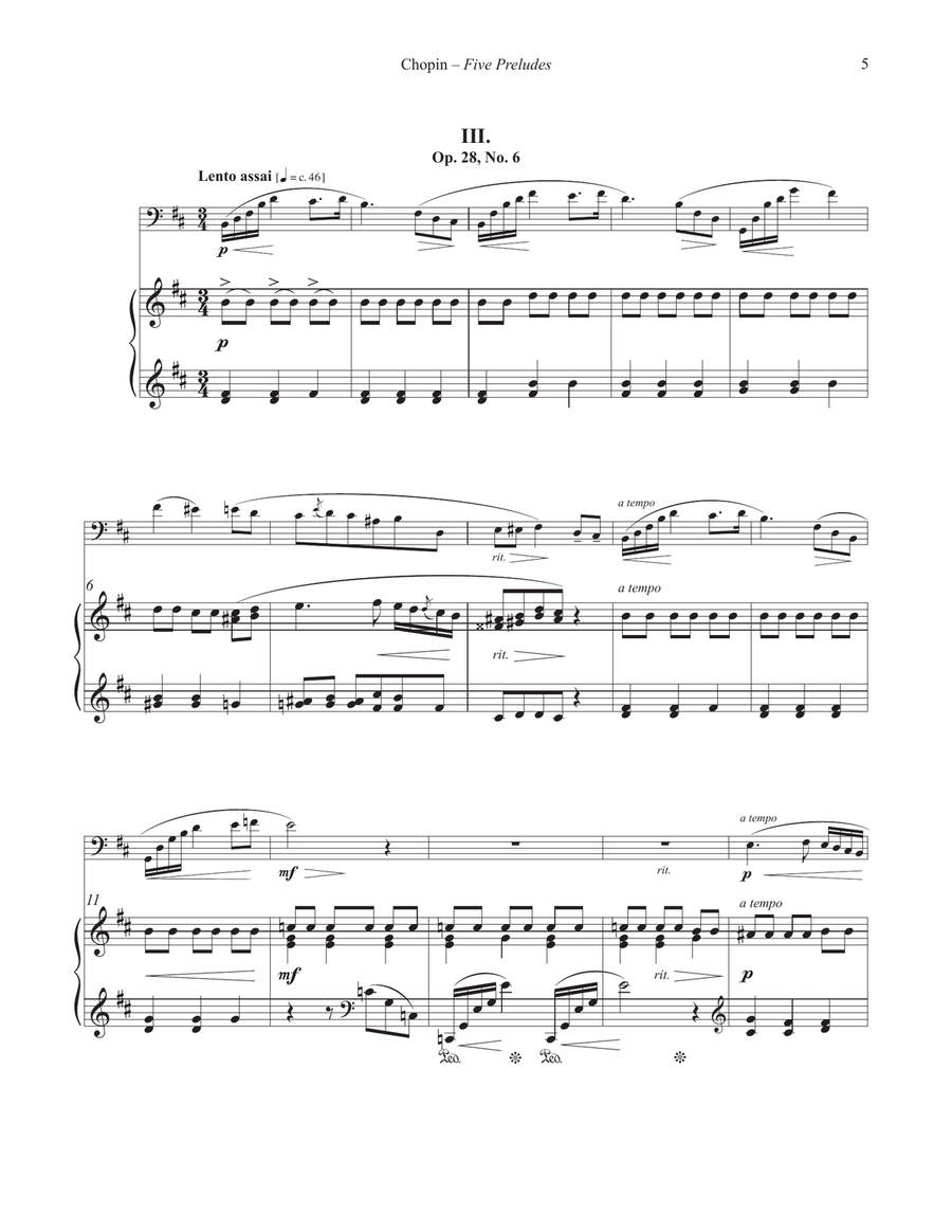 Five Preludes for Euphonium and Piano Euphonium scores gallery preview page 4