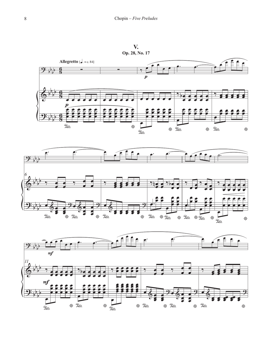 Five Preludes for Euphonium and Piano Euphonium scores gallery preview page 6