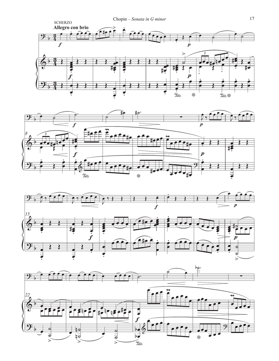 Sonata in G minor for Euphonium and Piano Euphonium scores gallery preview page 4