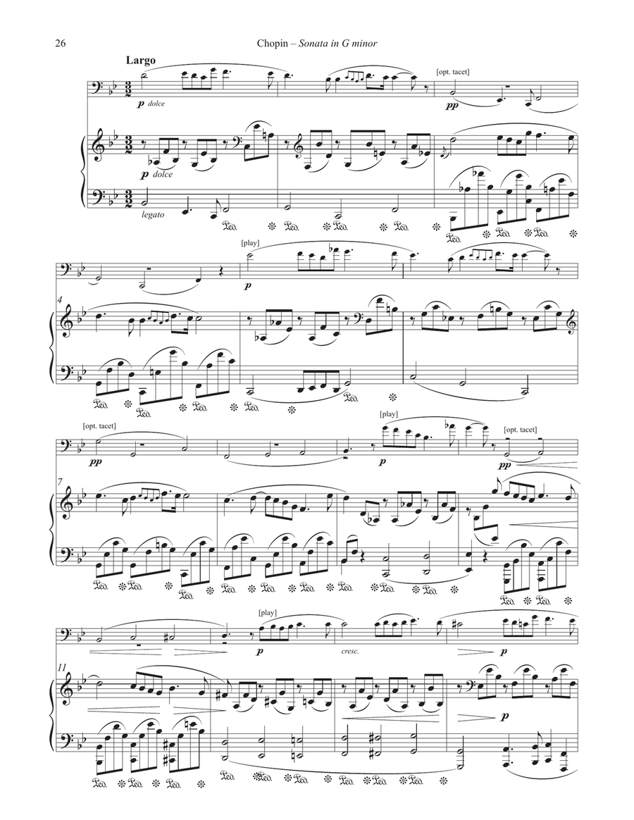Sonata in G minor for Euphonium and Piano Euphonium scores gallery preview page 5