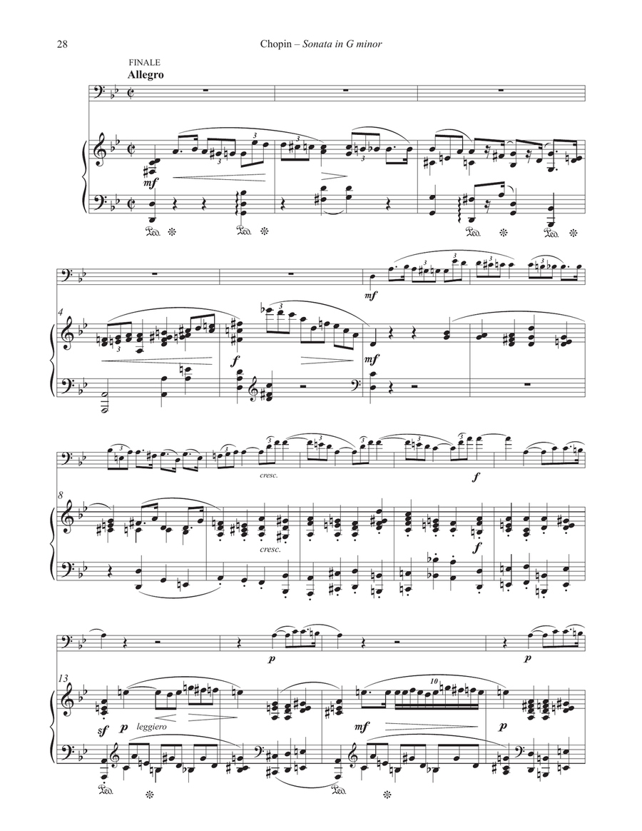 Sonata in G minor for Euphonium and Piano Euphonium scores gallery preview page 6