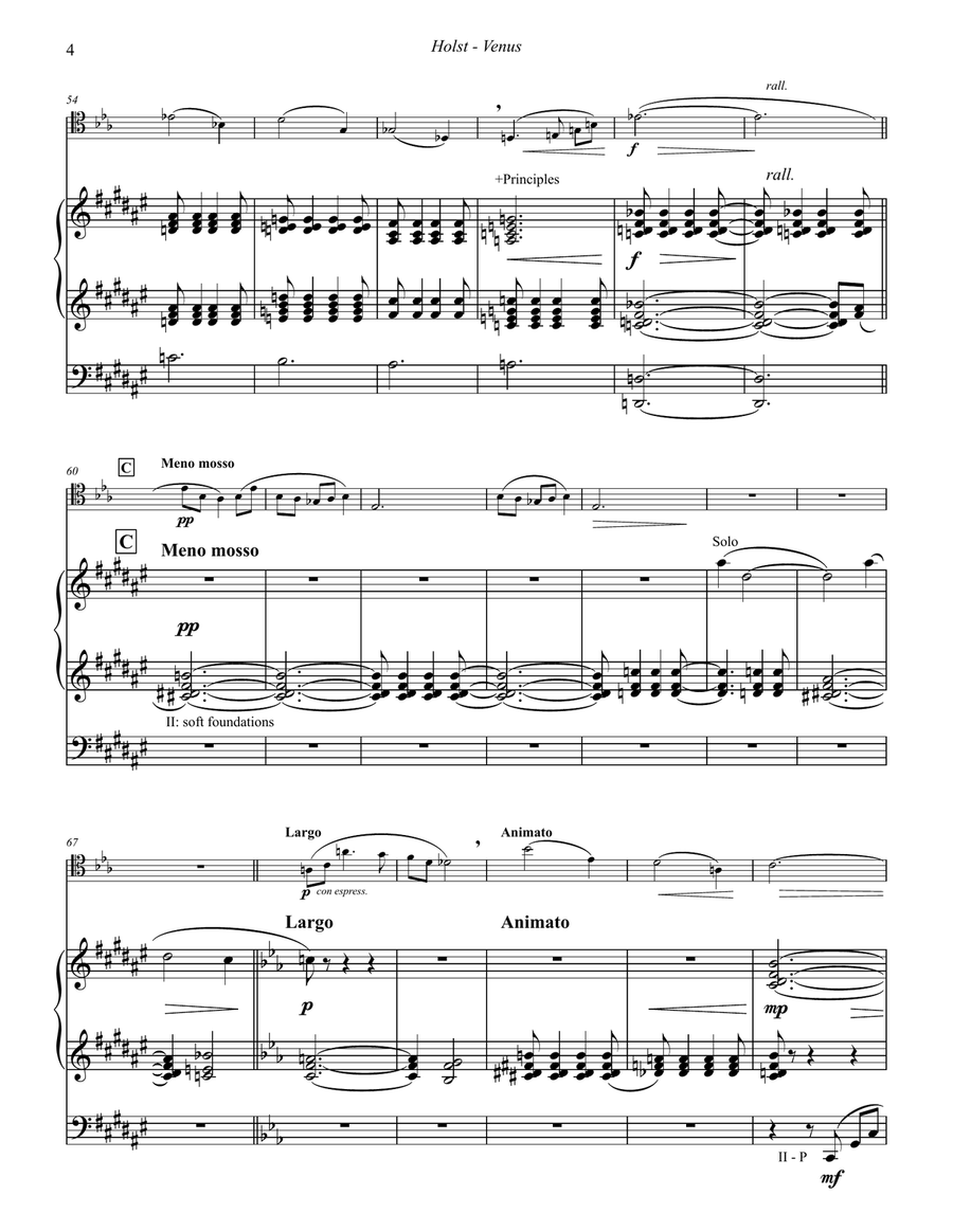 Venus, the Bringer of Peace for Trombone and Organ Trombone scores gallery preview page 4