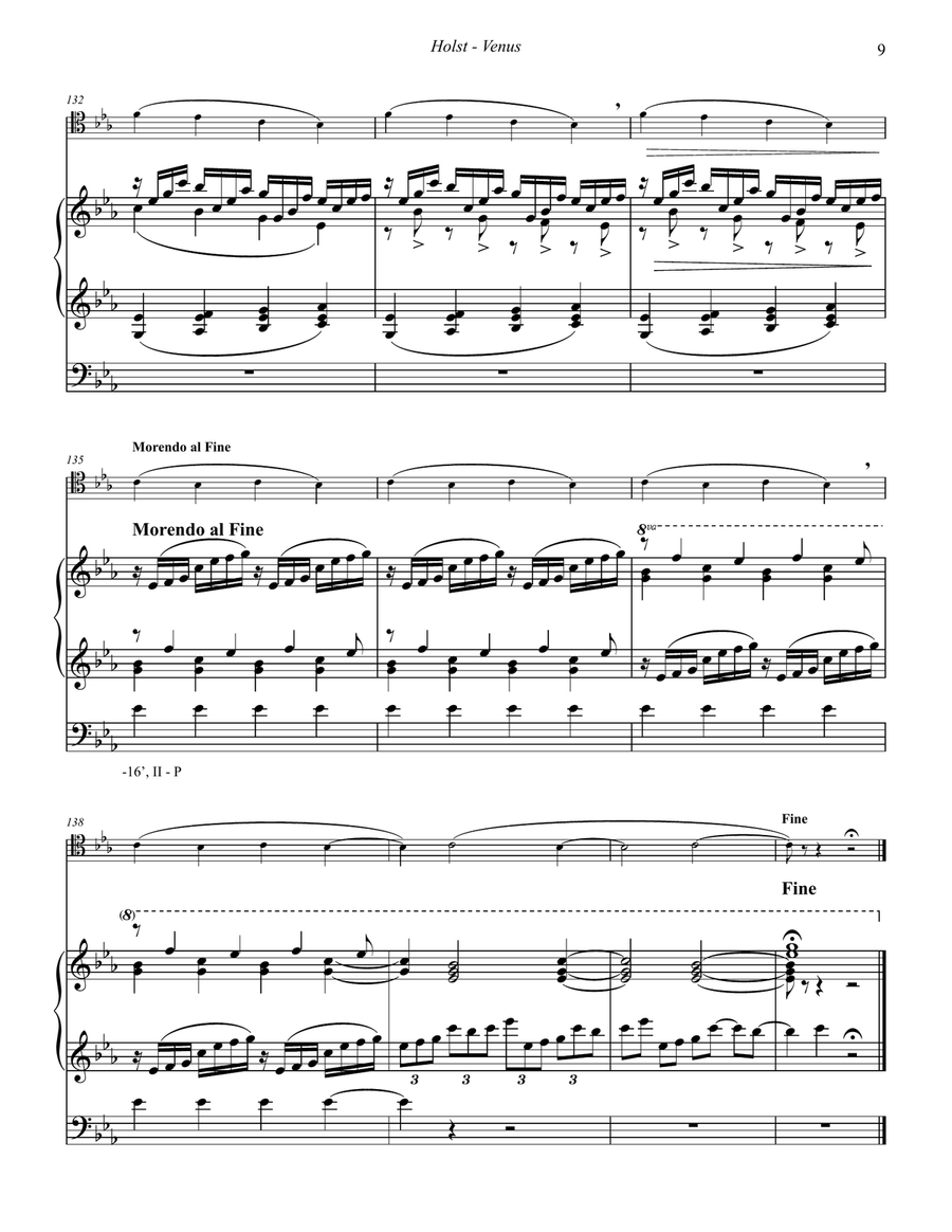 Venus, the Bringer of Peace for Trombone and Organ Trombone scores gallery preview page 5