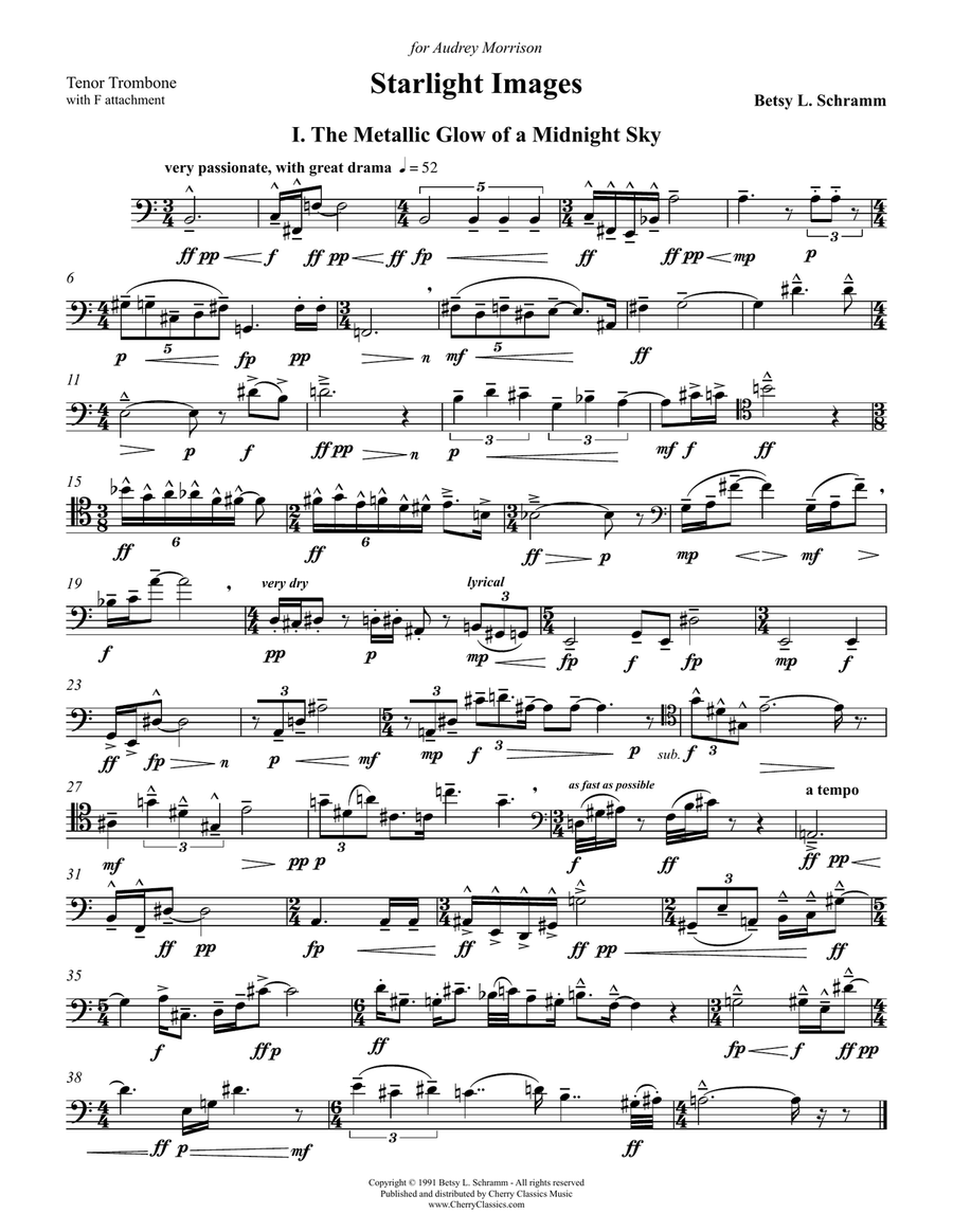 Starlight Images for solo Trombone Trombone Solo scores gallery preview page 4