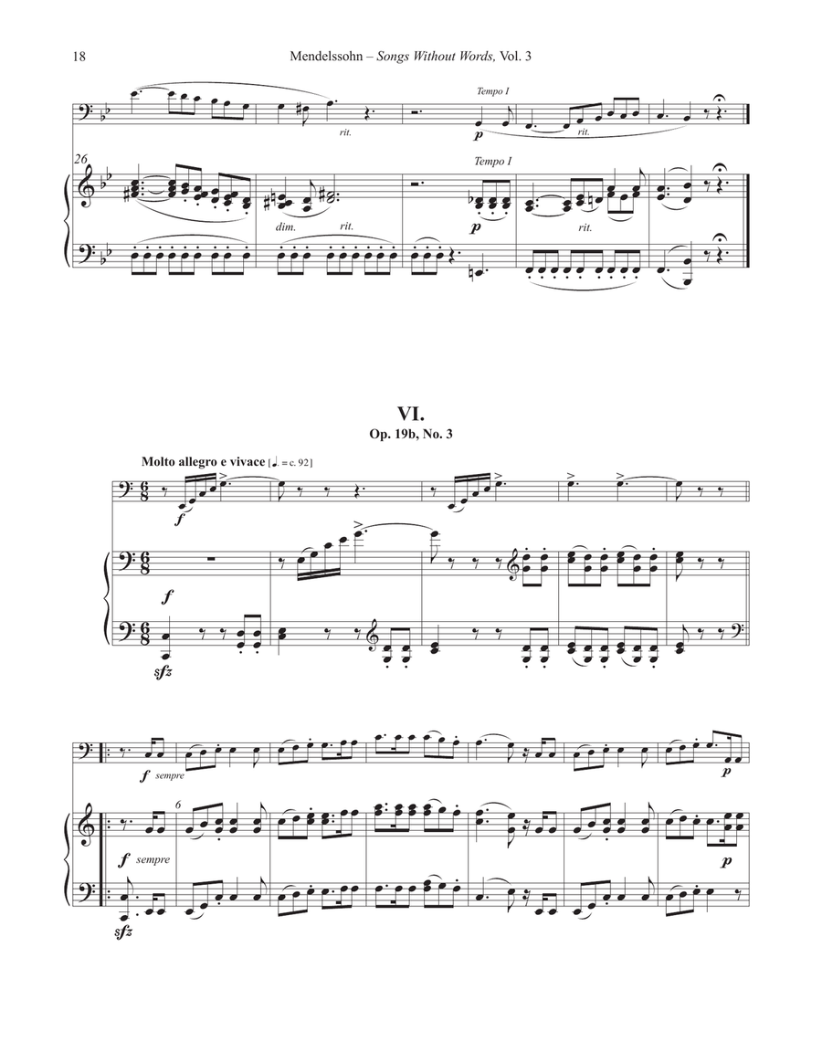 Songs Without Words for Tuba or Bass Trombone and Piano Volume III Bass Trombone scores gallery preview page 7