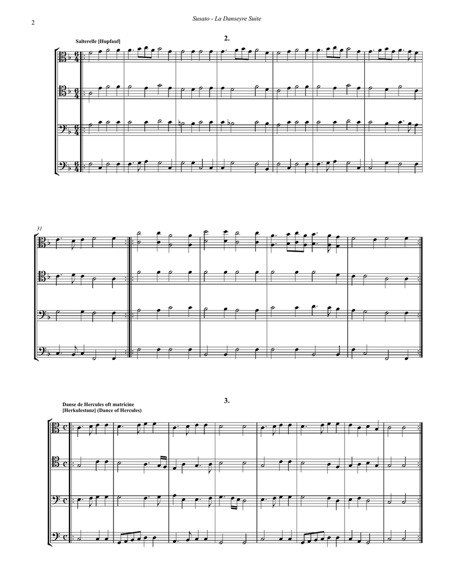 La Danseyre Suite, Selections for 4-part Trombone Ensemble 4-Part scores gallery preview page 3