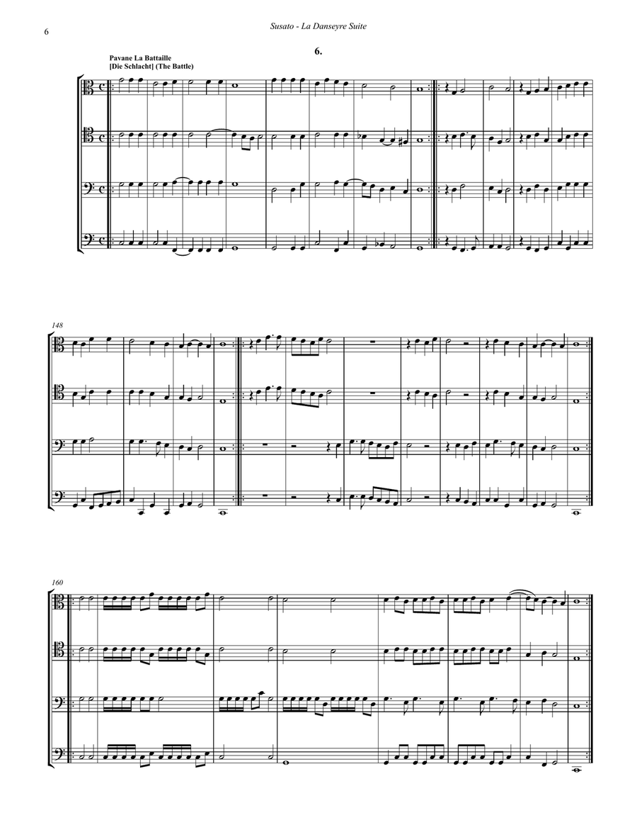 La Danseyre Suite, Selections for 4-part Trombone Ensemble 4-Part scores gallery preview page 6