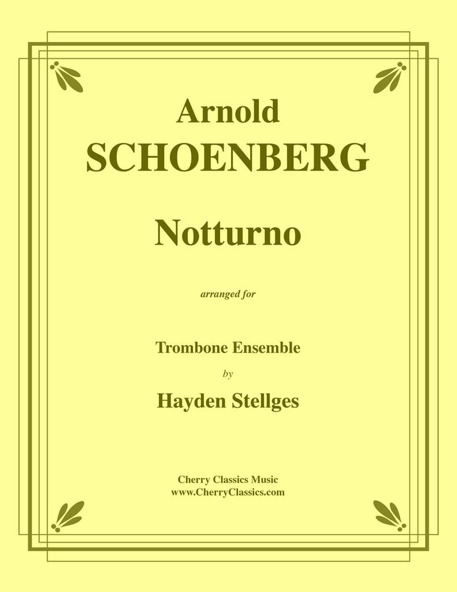 Notturno for Trombone Ensemble Trombone scores gallery preview page 1