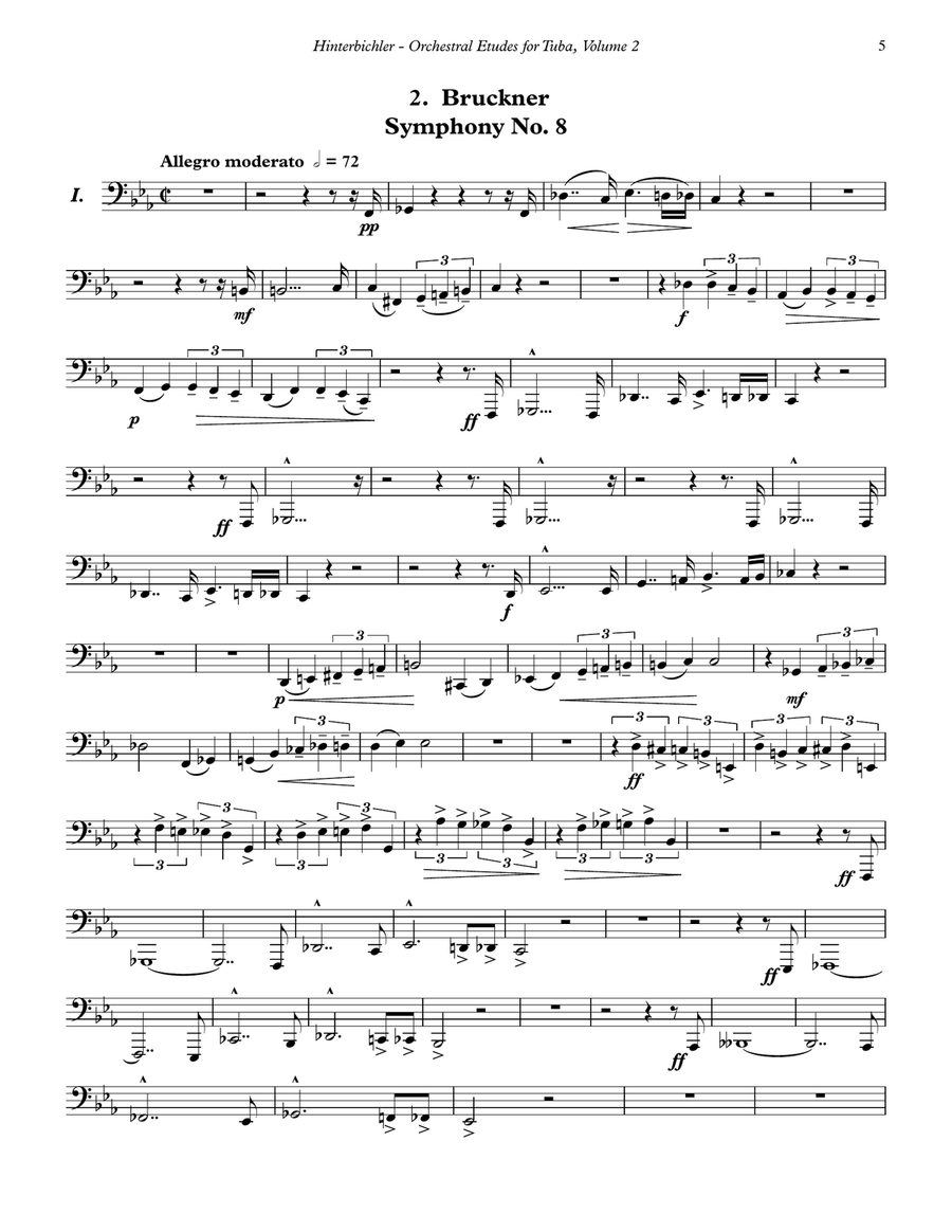 Orchestral Etudes for Tuba, Volume 2 Tuba scores gallery preview page 4