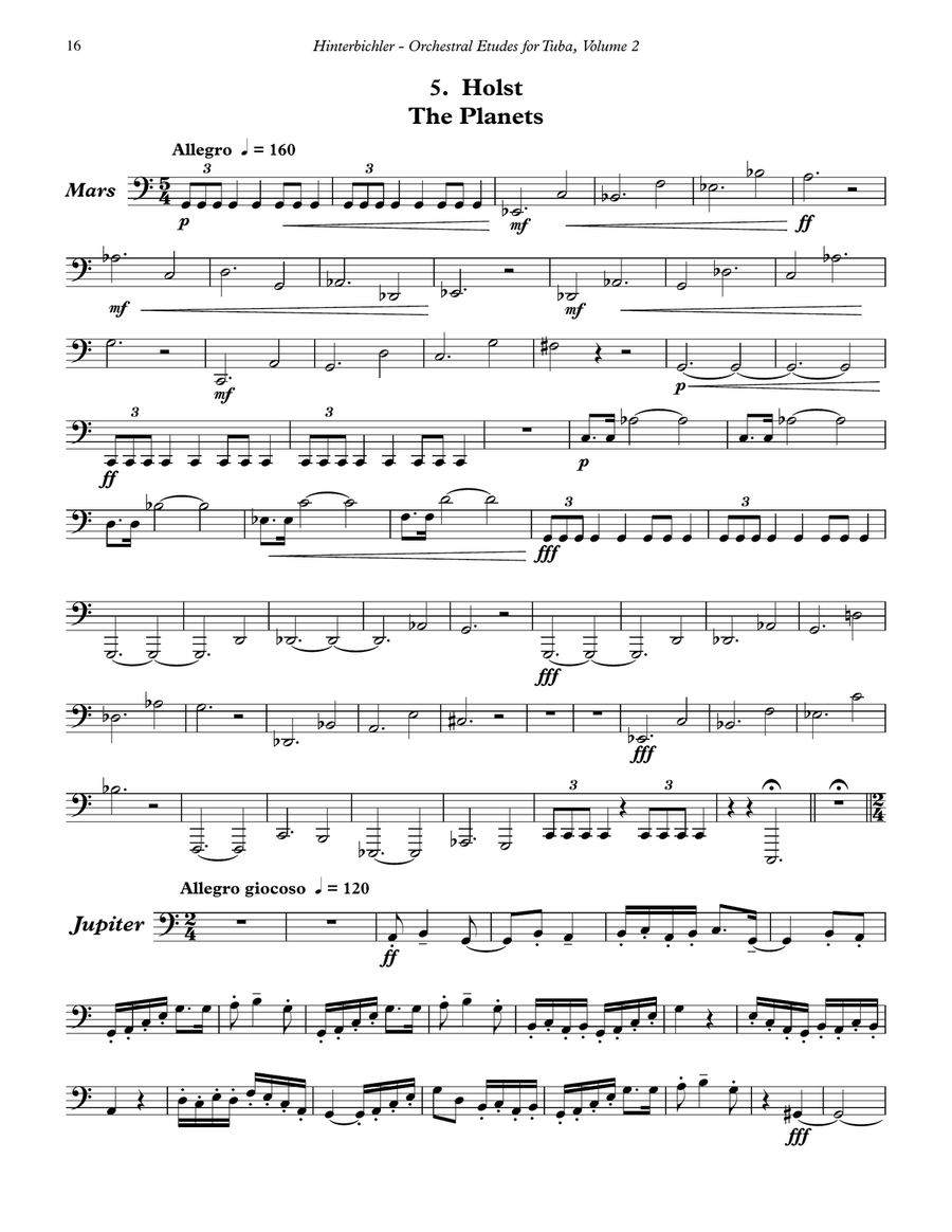 Orchestral Etudes for Tuba, Volume 2 Tuba scores gallery preview page 8