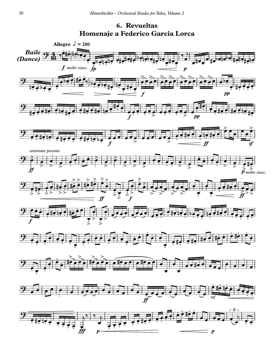 Orchestral Etudes for Tuba, Volume 2 Tuba scores gallery preview page 9