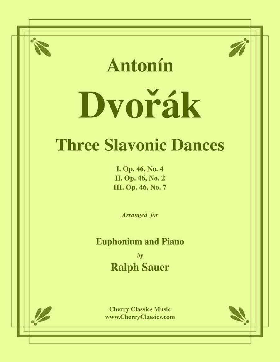 Three Slavonic Dances for Euphonium and Piano Euphonium scores gallery preview page 1