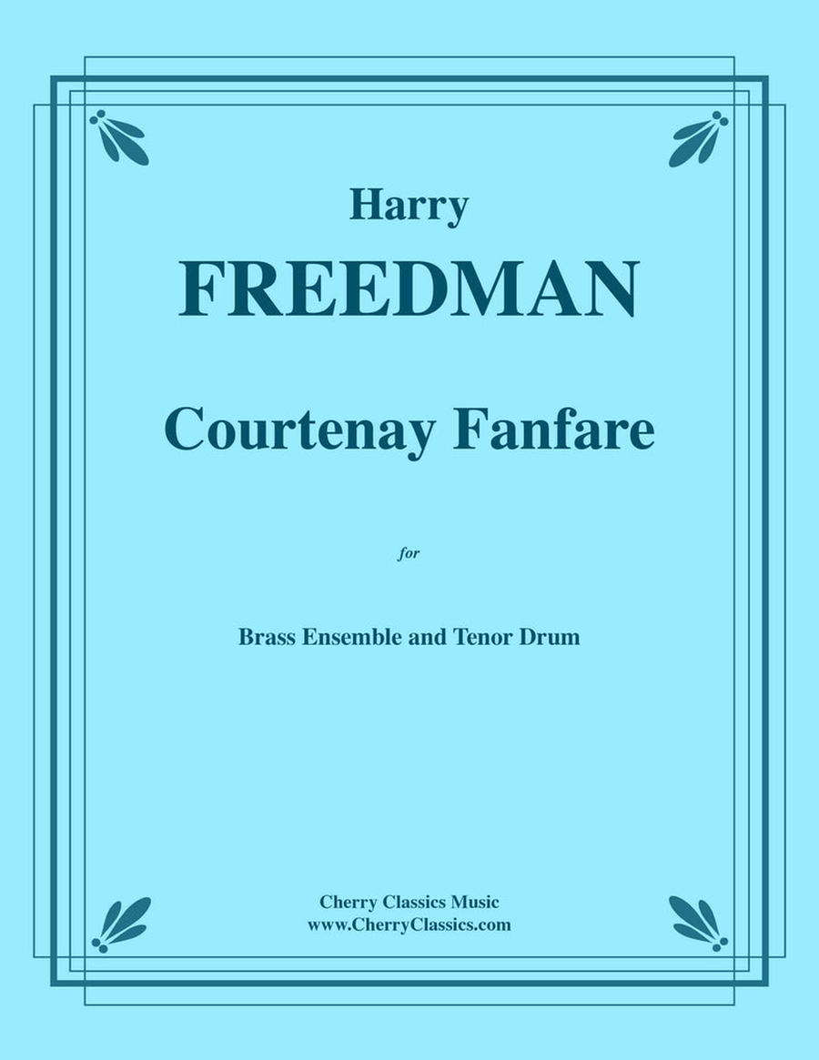 Courtenay Fanfare for Brass Ensemble and Tenor Drum Percussion scores gallery preview page 1