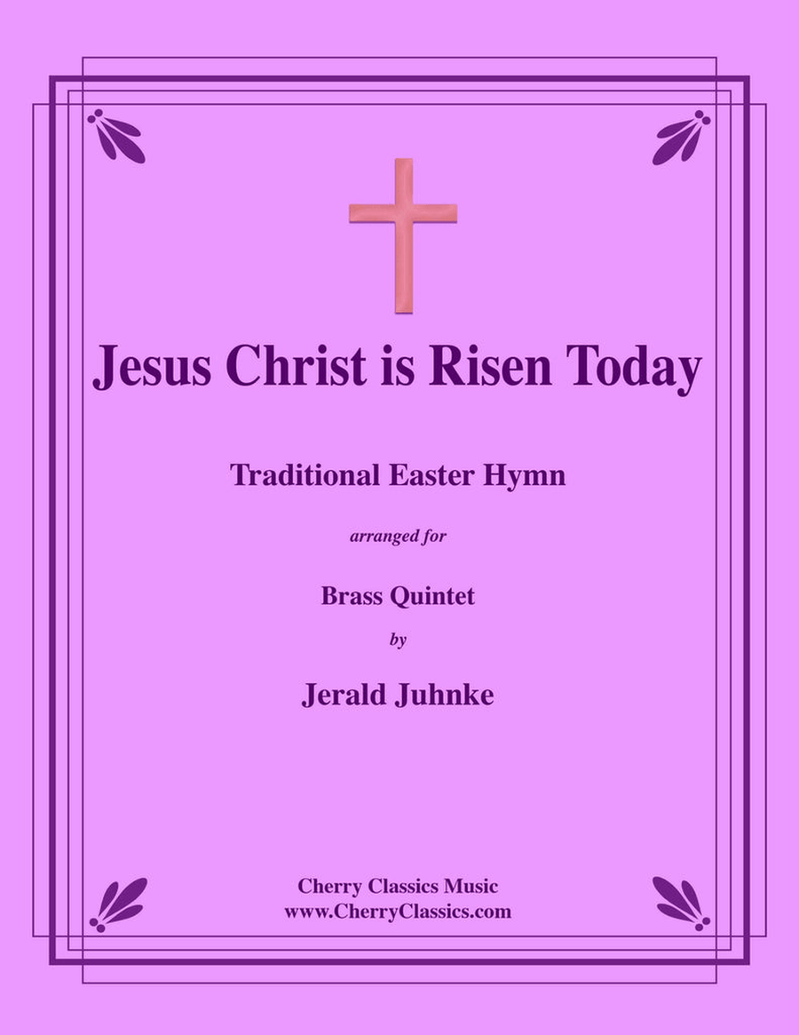 Jesus Christ is Risen Today for Brass Quintet Brass Quintet scores gallery preview page 1