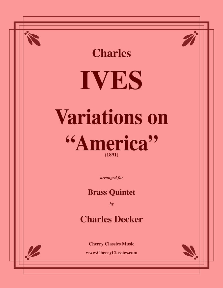 Variations on America for Brass Quintet Brass Quintet scores gallery preview page 1