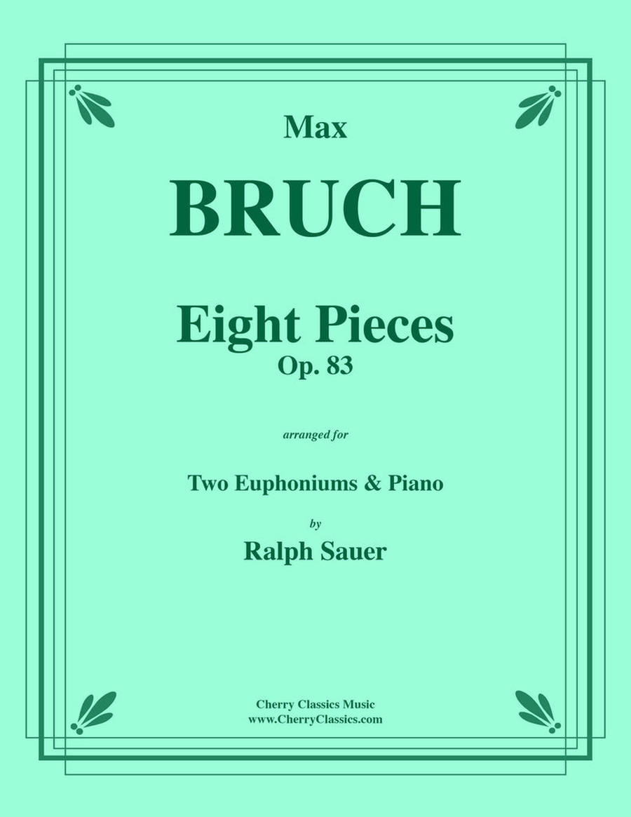 Eight Pieces, Op. 83 for Two Euphoniums and Piano Euphonium Duet scores gallery preview page 1
