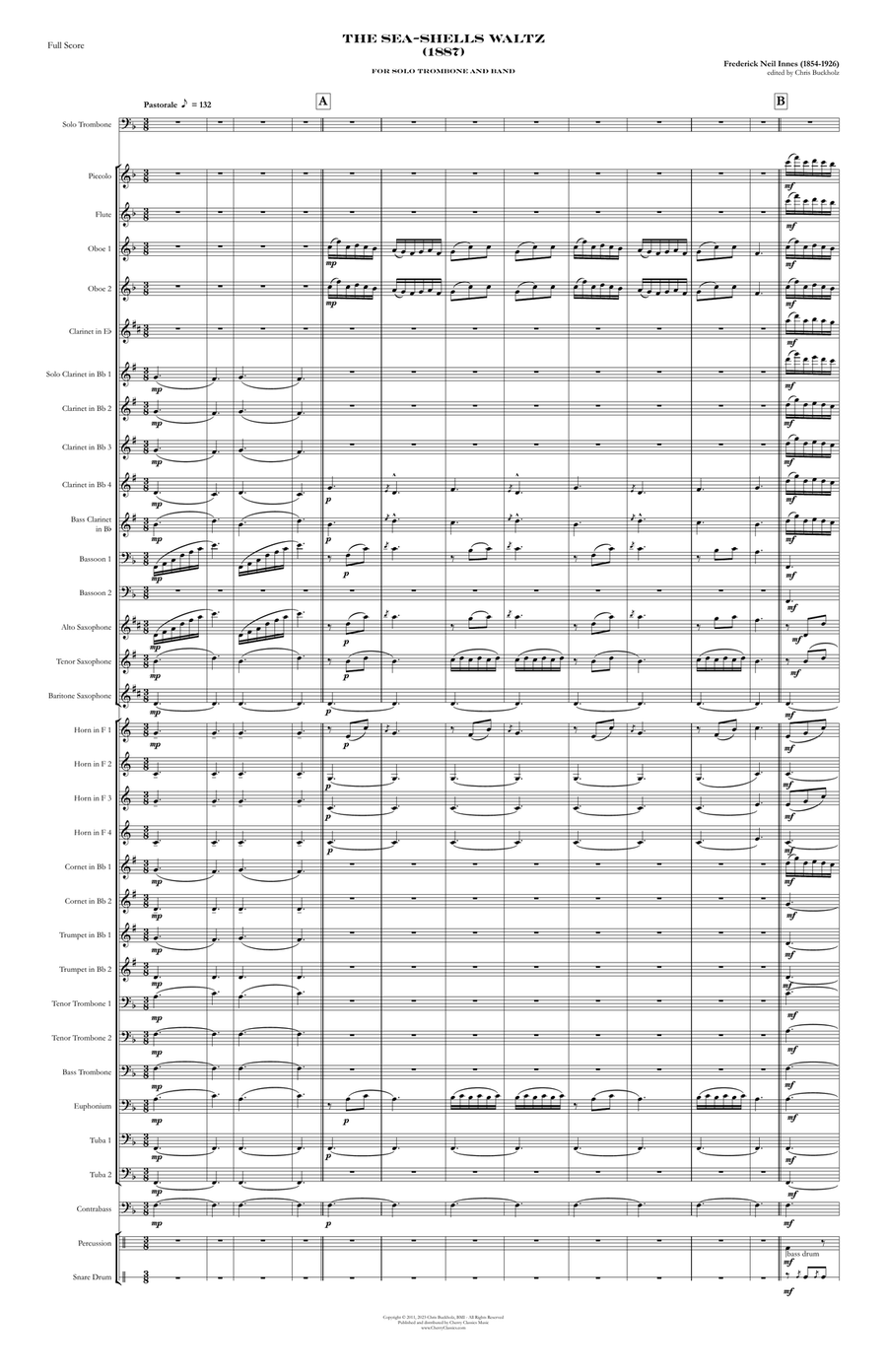 The Sea-Shells Waltz for Trombone and Band Trombone Solo scores gallery preview page 5