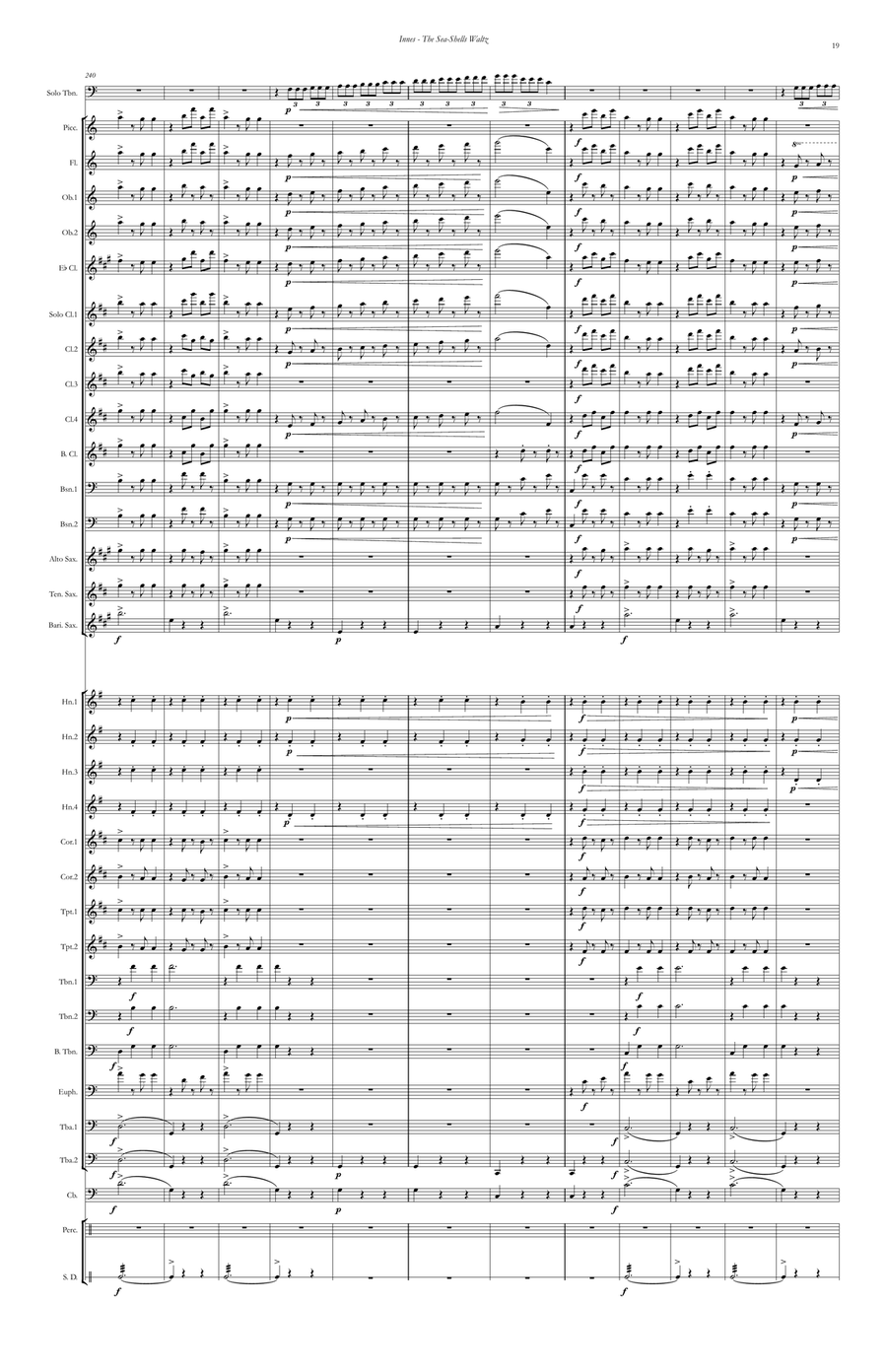 The Sea-Shells Waltz for Trombone and Band Trombone Solo scores gallery preview page 8