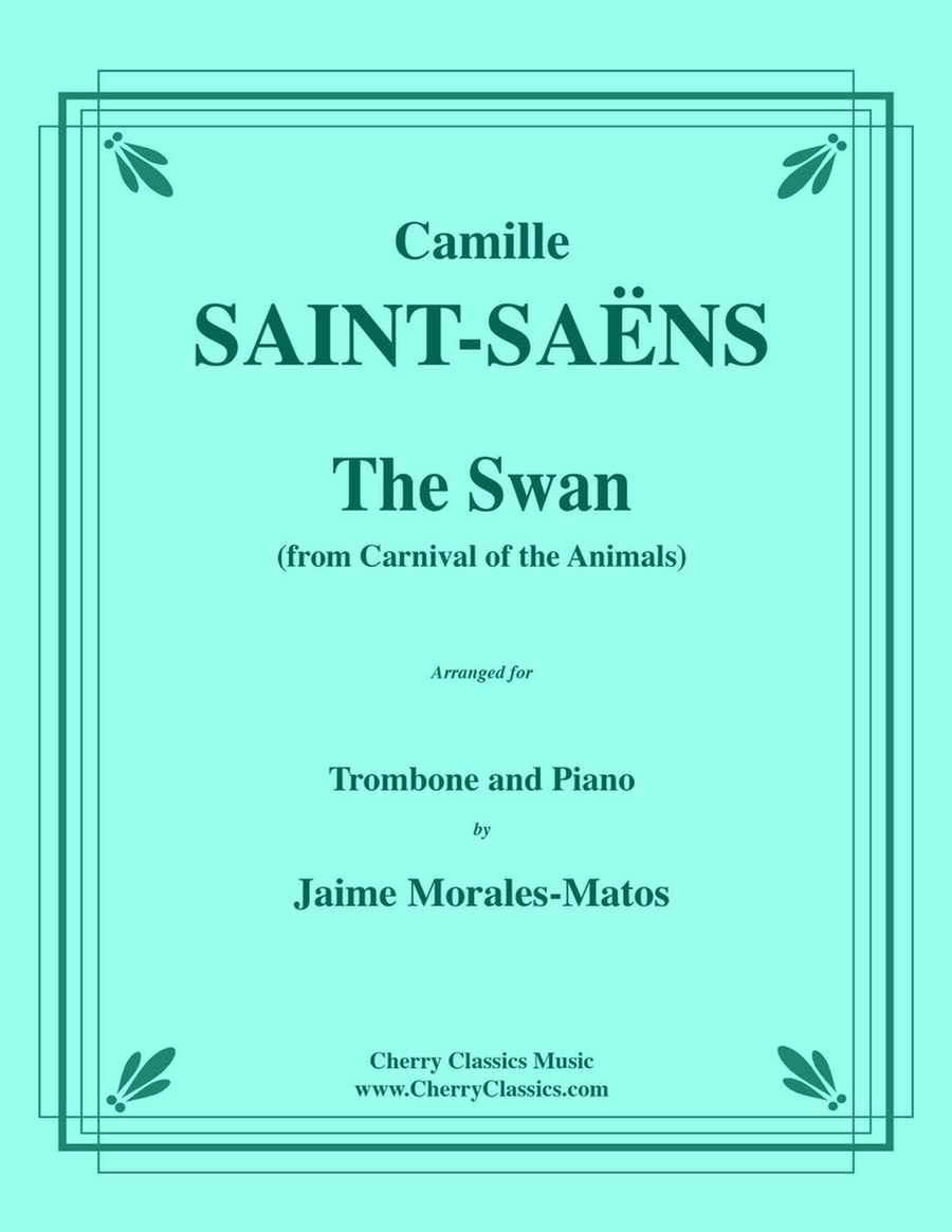 The Swan for Trombone and Piano Piano Accompaniment scores gallery preview page 1