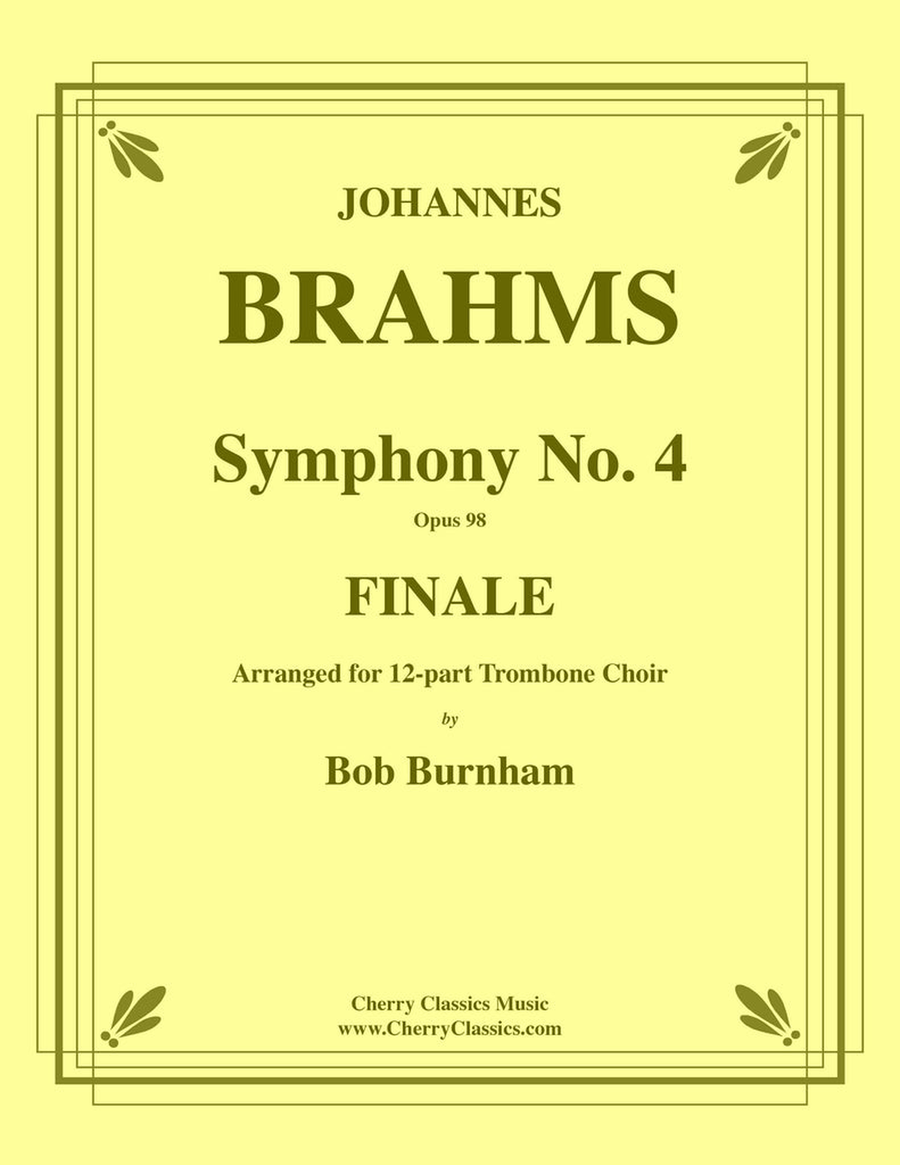 Symphony No. 4 Finale for 12-part Trombone Choir Trombone scores gallery preview page 1