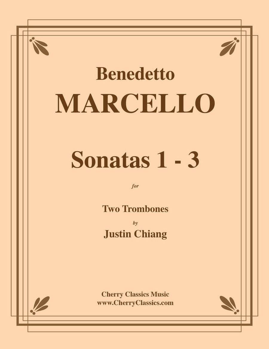 Sonatas 1-3 for Two Trombones Trombone Duet scores gallery preview page 1
