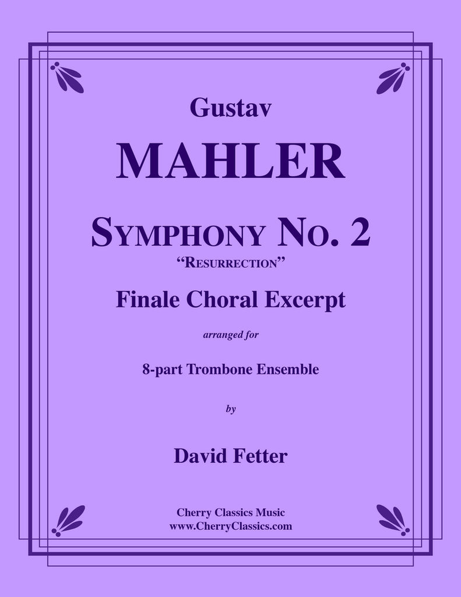 Symphony No. 2 Finale Choral Excerpt Trombone Ensemble Score scores gallery preview page 1