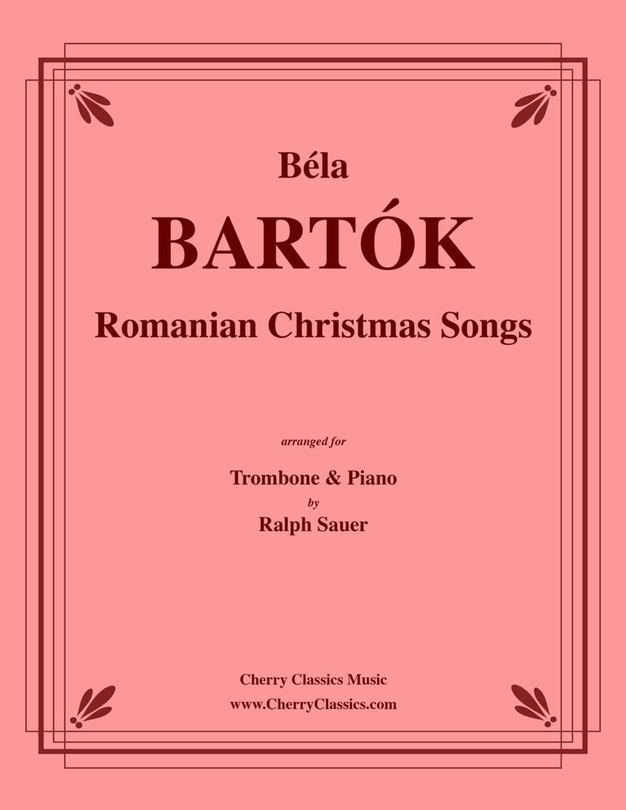 Romanian Christmas Songs for Trombone and Piano Piano Accompaniment scores gallery preview page 1