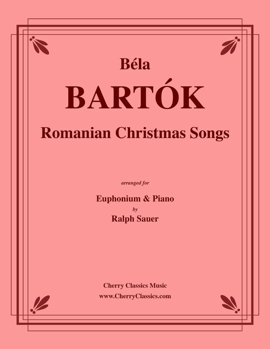 Romanian Christmas Songs for Euphonium and Piano Euphonium scores gallery preview page 1