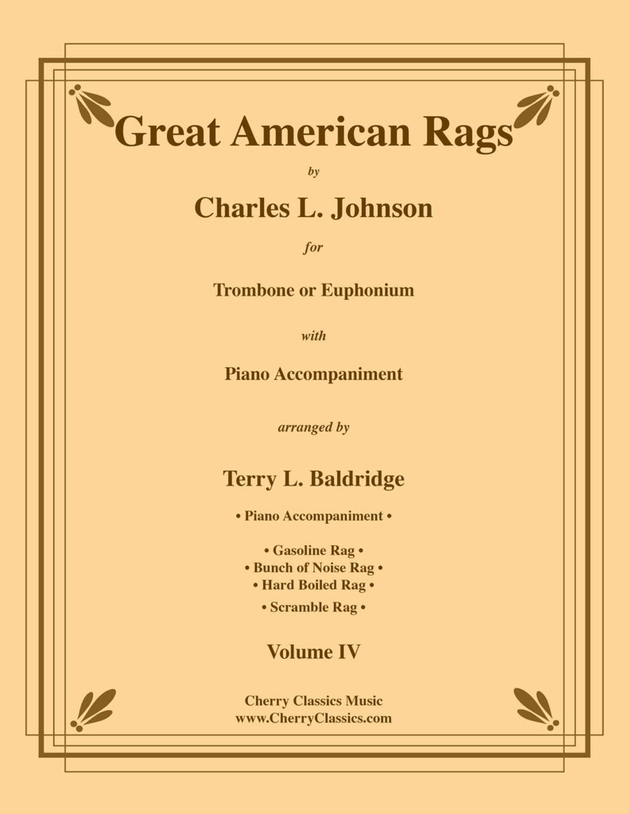 Great American Rags for Trombone or Euphonium & Piano Volume IV Euphonium scores gallery preview page 1