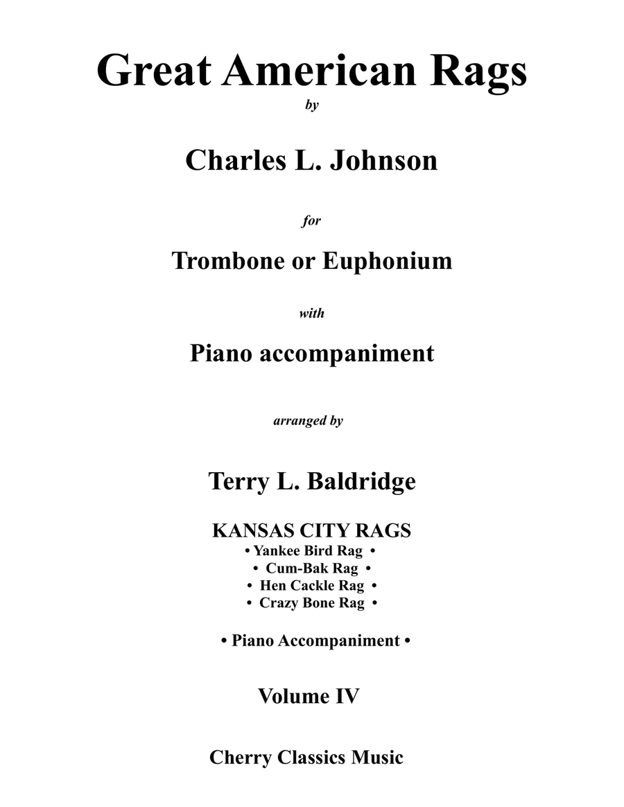 Great American Rags for Trombone or Euphonium & Piano Volume IV Euphonium scores gallery preview page 2