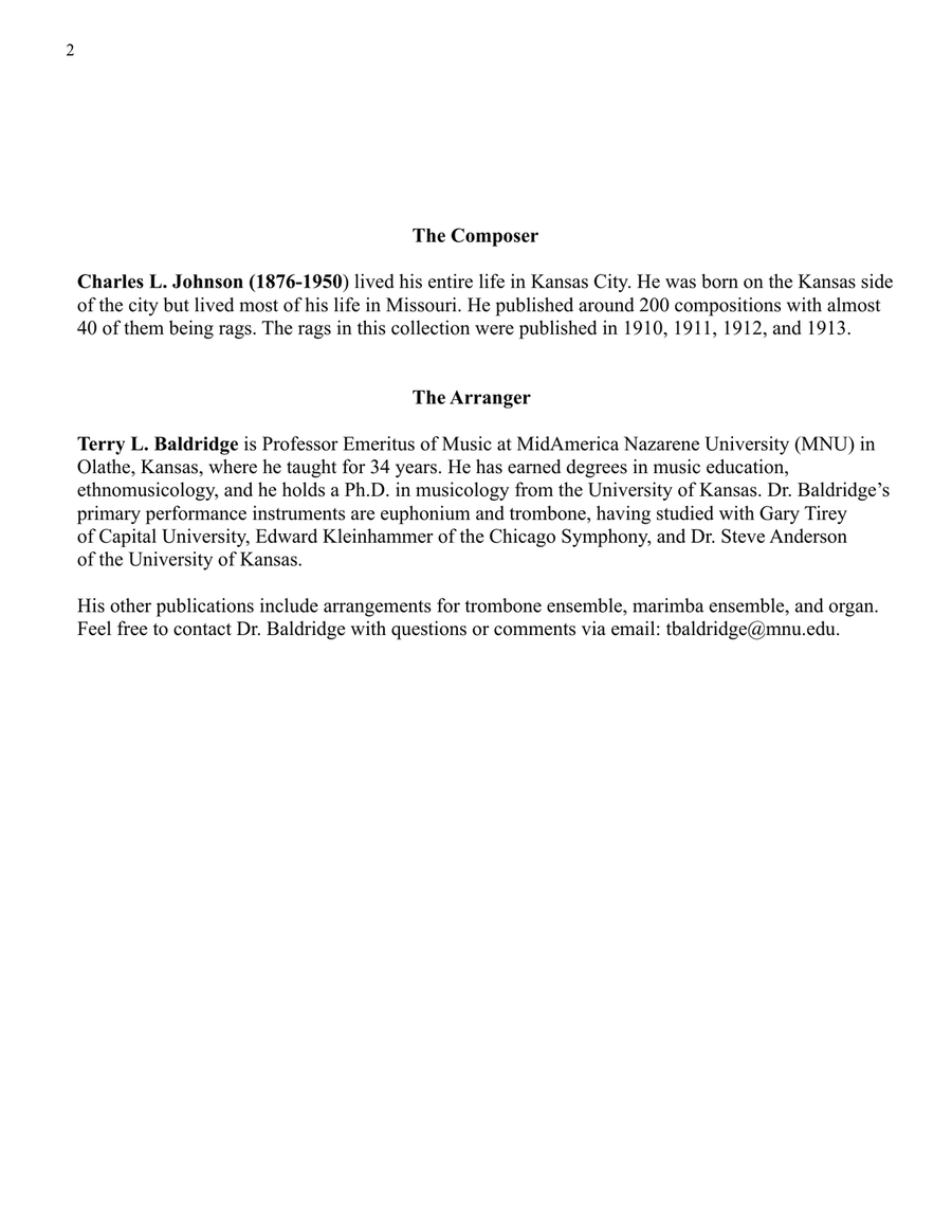 Great American Rags for Trombone or Euphonium & Piano Volume IV Euphonium scores gallery preview page 3